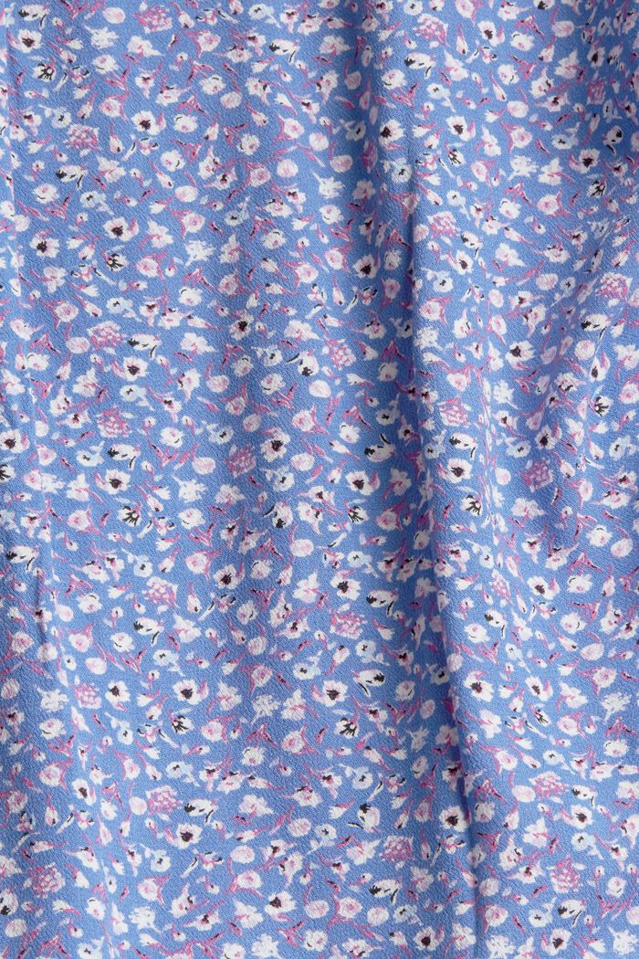 Floral gemusterte Bluse, LENZING™ ECOVERO™, LIGHT BLUE LAVENDER, detail image number 4