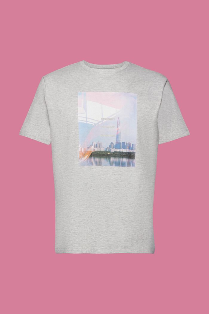 T-Shirt aus Baumwollmix mit Print, LIGHT GREY, detail image number 6