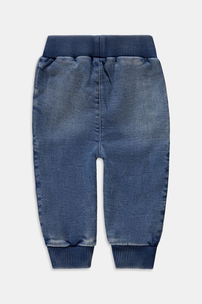 Jeans mit Kordelzugbund, BLUE BLEACHED, detail image number 1