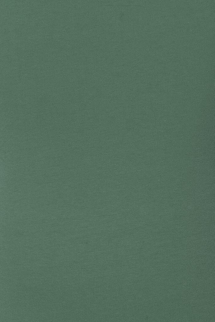 T-Shirt mit V-Ausschnitt, LENZING™ ECOVERO™, VINYARD GREEN, detail image number 5