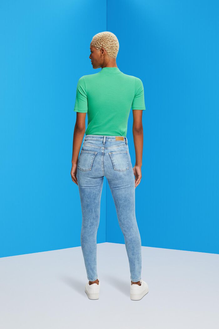 Stretch-Jeans mit Skinny-Fit, BLUE LIGHT WASHED, detail image number 3