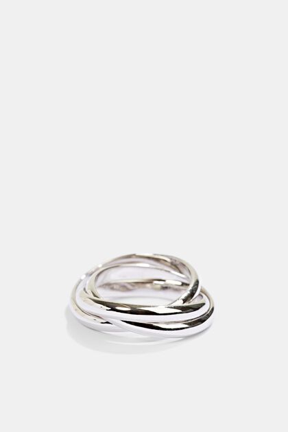 Trio-Ring aus Sterling Silber, SILVER, overview