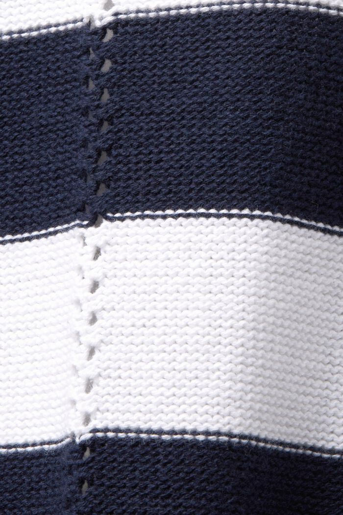 Cardigan mit Pointelle-Design, 100 % Baumwolle, NAVY, detail image number 4