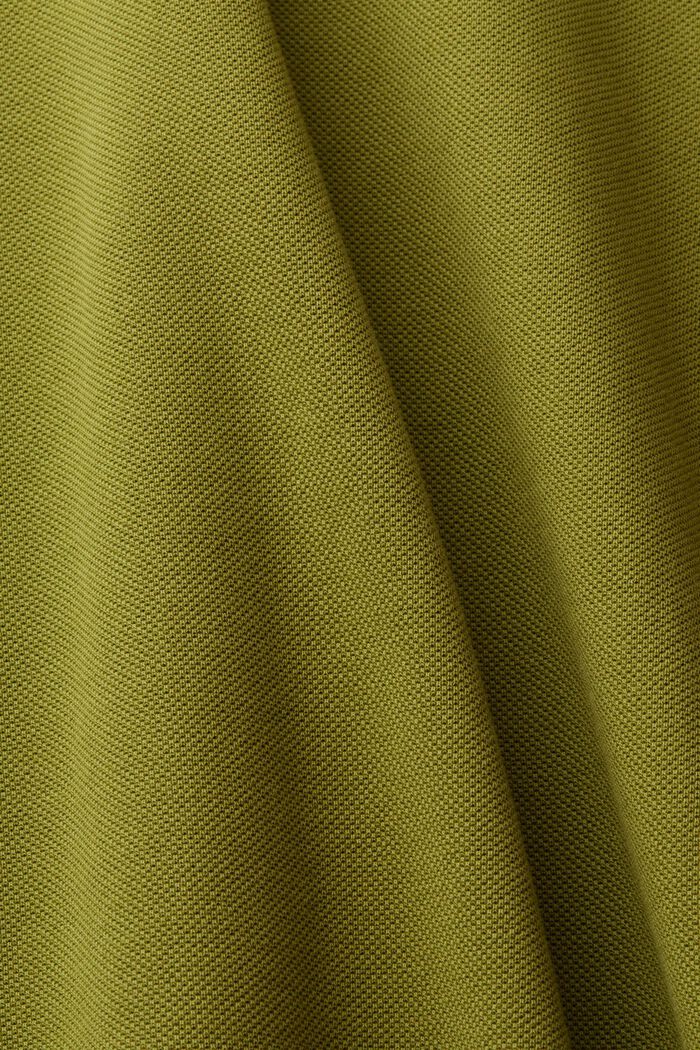 Poloshirt aus Baumwoll-Piqué, LEAF GREEN, detail image number 5