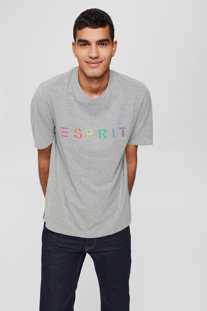 Jersey-T-Shirt mit Logo, LENZING™ ECOVERO™
