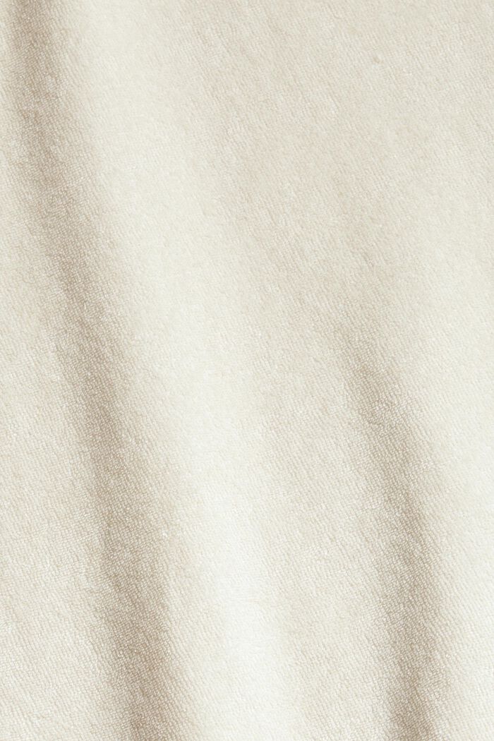 Frottee-Polohemd aus 100% Baumwolle, CREAM BEIGE, detail image number 4