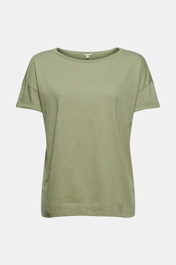 T-Shirt aus 100% Bio-Baumwolle, LIGHT KHAKI, detail image number 5