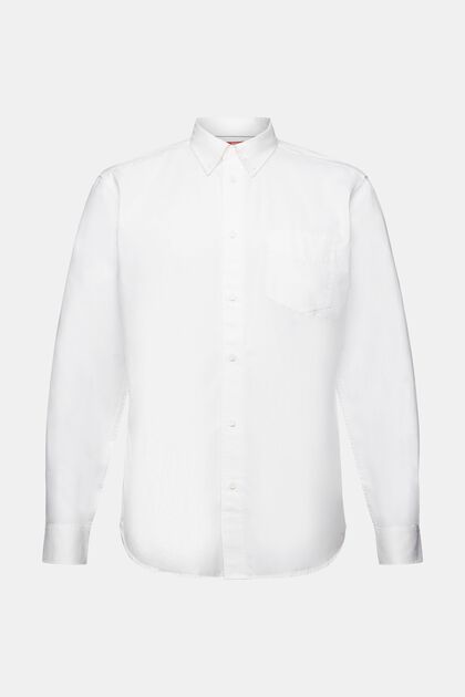 Button-Down-Hemd aus Popeline, 100 % Baumwolle