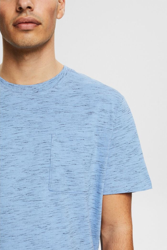 Jersey-T-Shirt aus Baumwoll-Mix, BLUE, detail image number 1