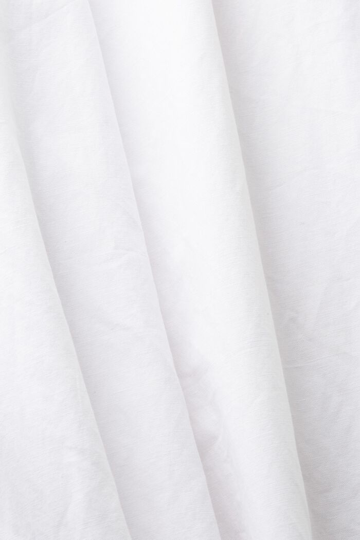 Hose aus Baumwolle-Leinen-Mix, WHITE, detail image number 6