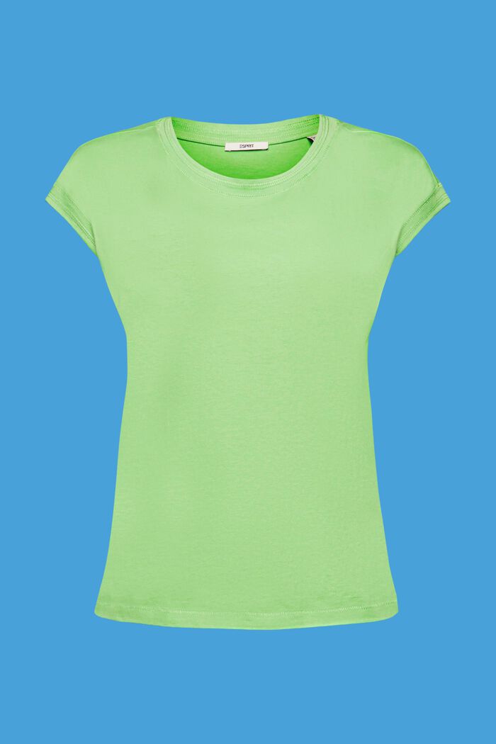 Baumwoll-T-Shirt, GREEN, detail image number 6