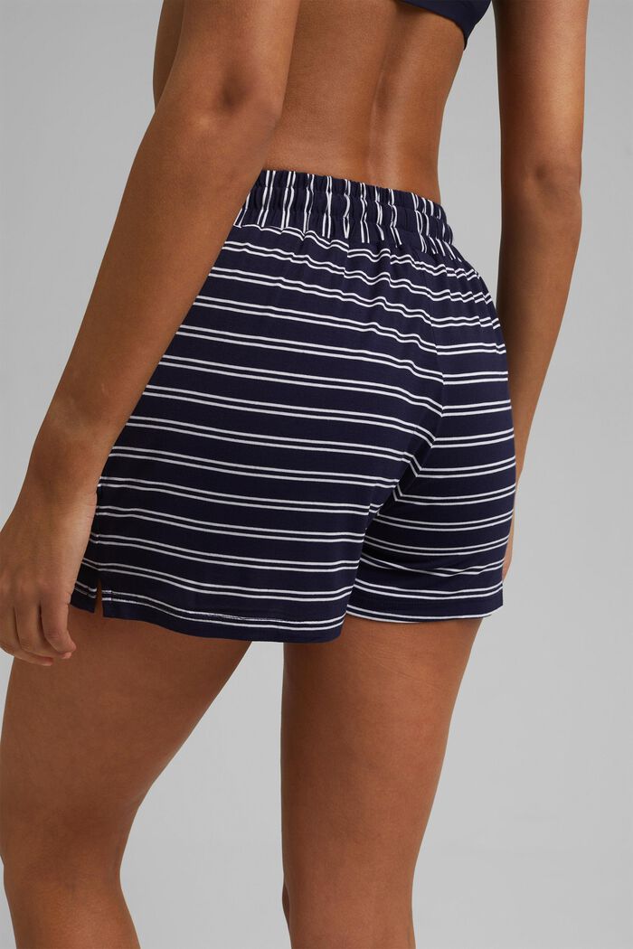 Jersey-Shorts aus LENZING™ ECOVERO™, NAVY, detail image number 5