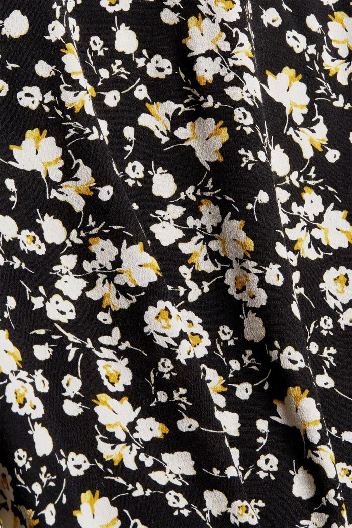 Millefleurs-Bluse mit LENZING™ ECOVERO™, BLACK, detail image number 4