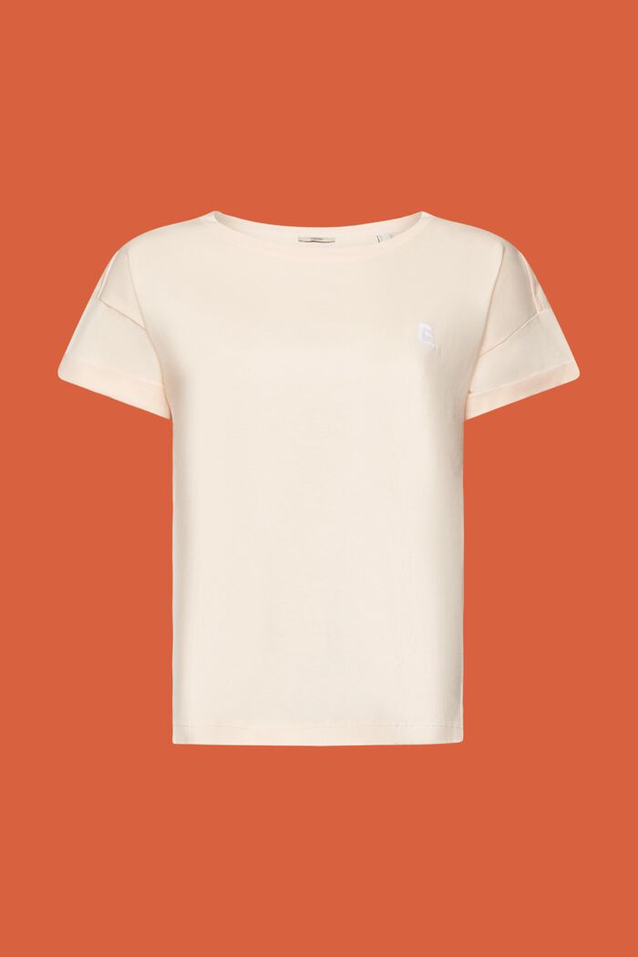 Besticktes Shirt, 100% Baumwolle, PEACH, detail image number 6