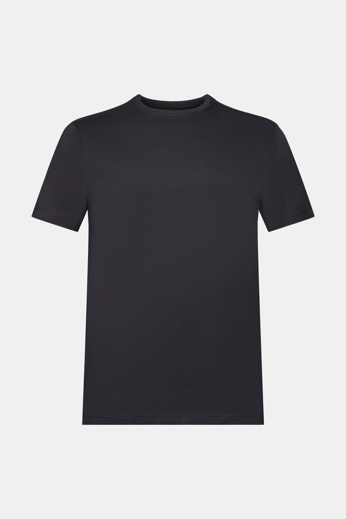 Pima-Baumwoll-T-Shirt im Slim Fit, BLACK, detail image number 6