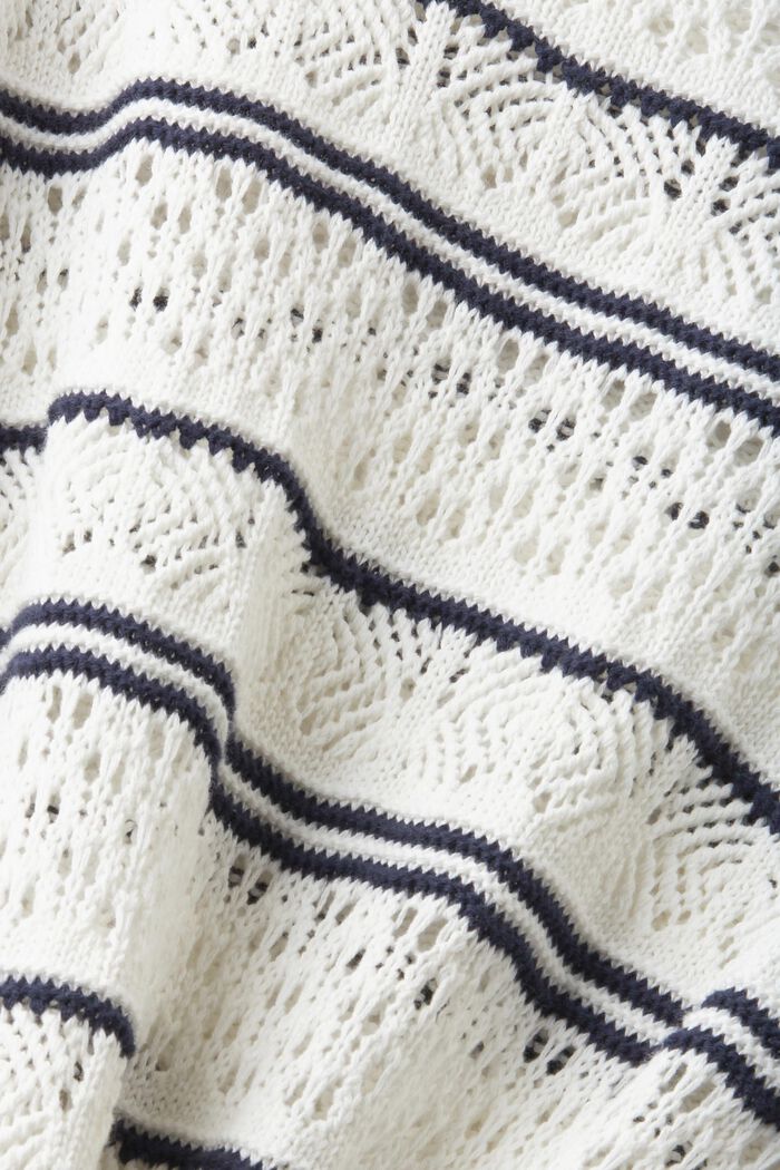 Strukturierter Pullover aus nachhaltiger Baumwolle, NAVY, detail image number 5