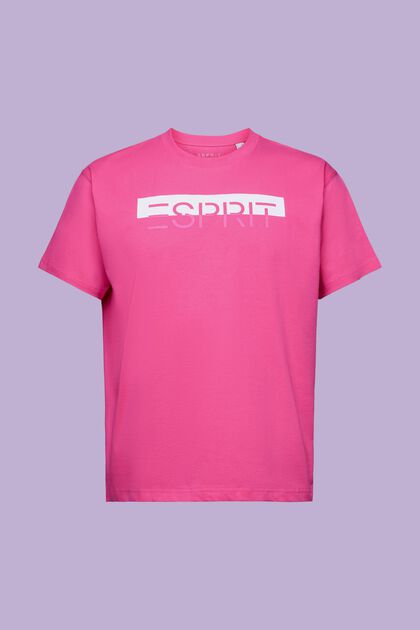 T-Shirt mit matt-glänzendem Logo-Aufnäher