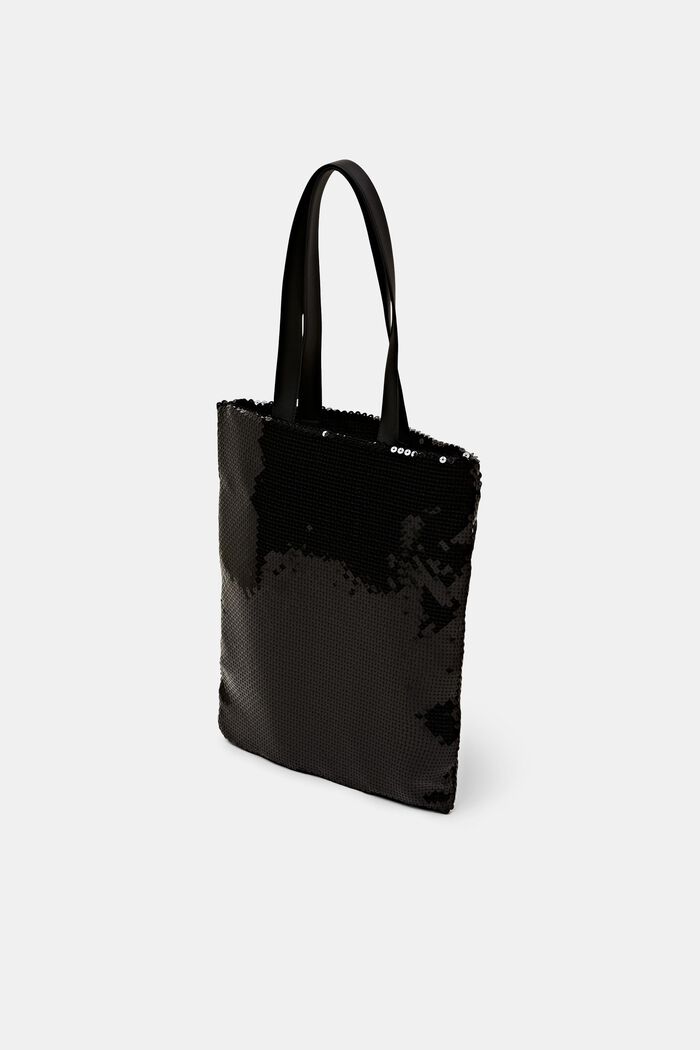 Tote Bag mit Pailletten, BLACK, detail image number 2