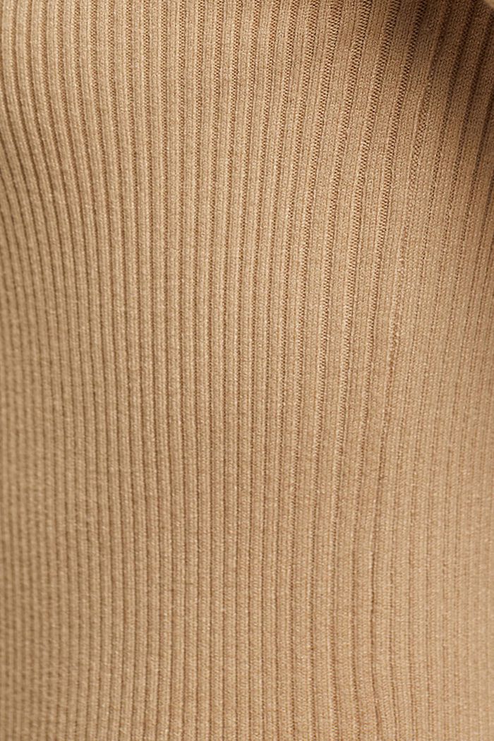 Gerippter Kurzarm-Pullover, SAND, detail image number 6