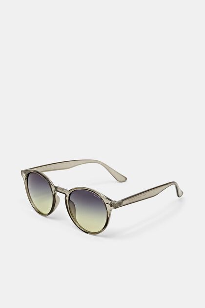 Sonnenbrille mit runden Gläsern, GREY, overview