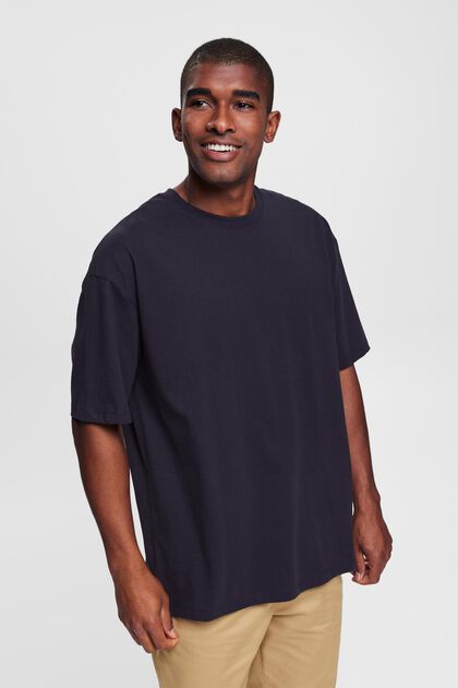 Oversized Jersey-T-Shirt, NAVY, overview