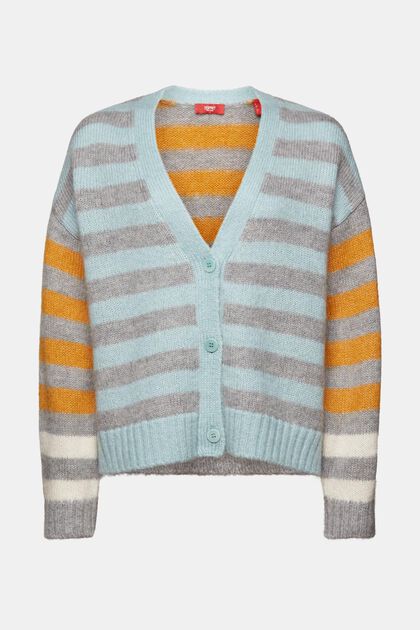 Wollmix-Cardigan mit Mohair