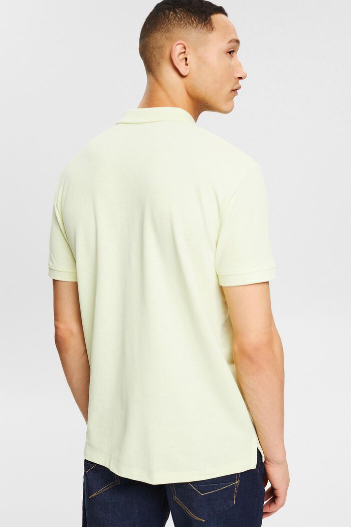 Polo-Shirt aus Bio-Baumwoll-Mix, LIGHT GREEN, detail image number 3
