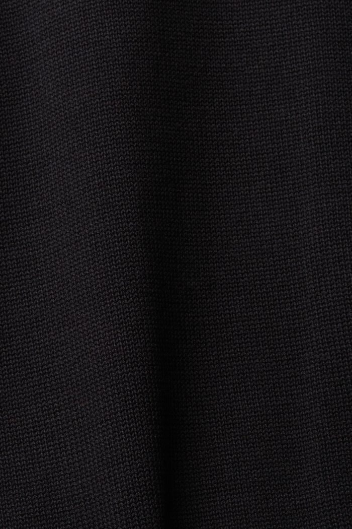 Strickkleid, 100 % Baumwolle, BLACK, detail image number 5