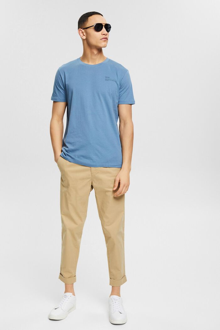 Jersey-T-Shirt mit Print, 100% Bio-Baumwolle, BLUE, detail image number 2