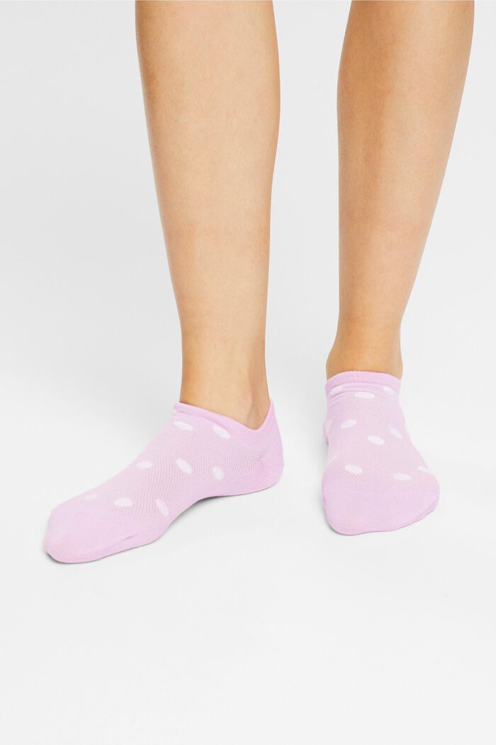 2er-Pack: Sneaker-Socken mit Tupfen, ORCHID, detail image number 2