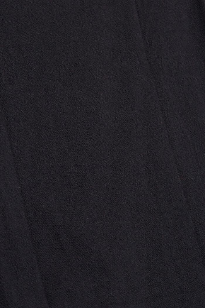 Shirt mit 3/4 Ärmeln und Print, BLACK, detail image number 4