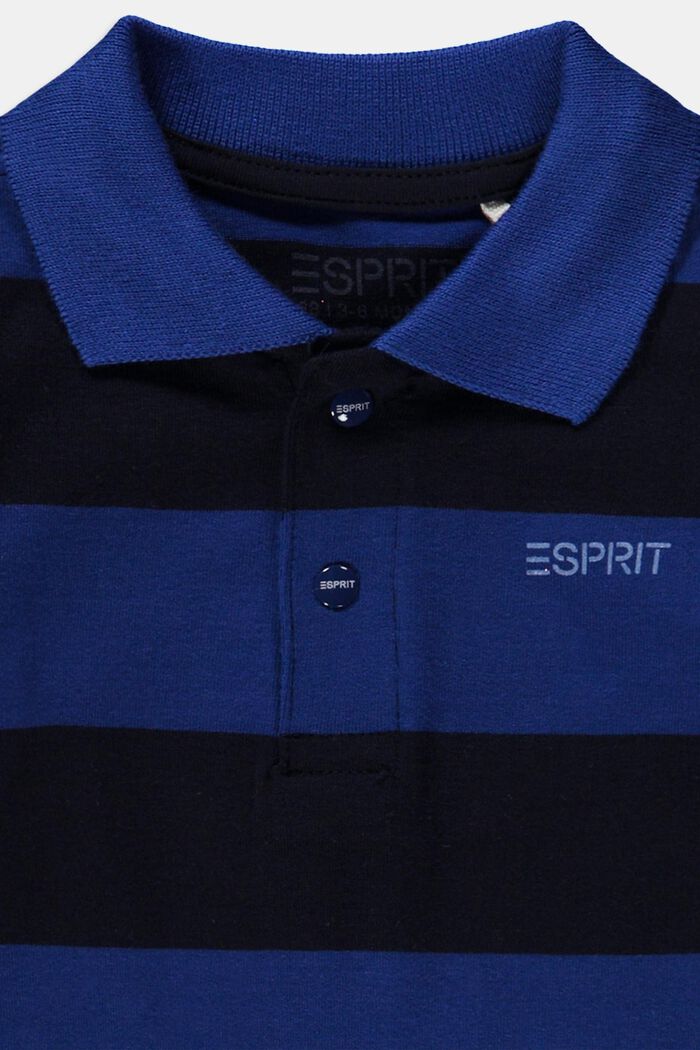 Jersey-Poloshirt aus Organic Cotton, DARK BLUE, detail image number 2
