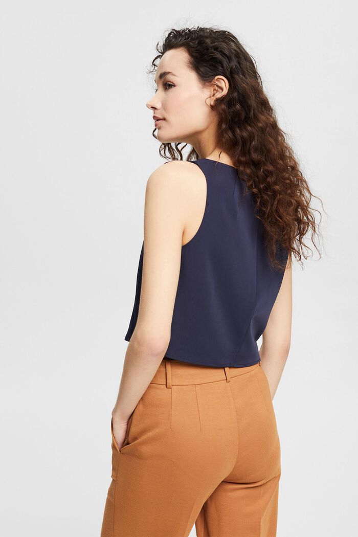 Recycelt: Cropped Top, NAVY, detail image number 3