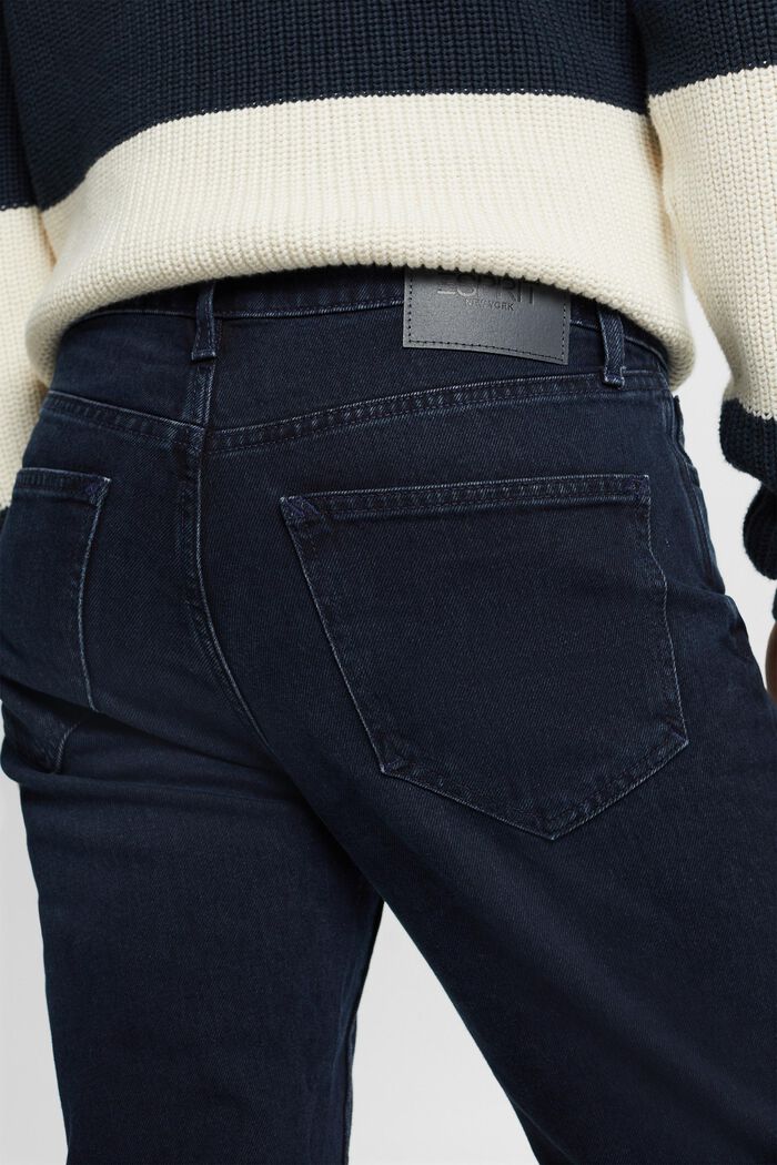 Jeans mit gerader Passform und mittelhohem Bund, BLUE BLACK, detail image number 1