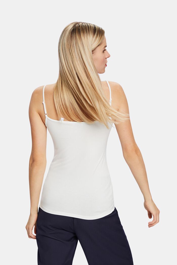 Camisole aus Stretch-Strick, OFF WHITE, detail image number 3