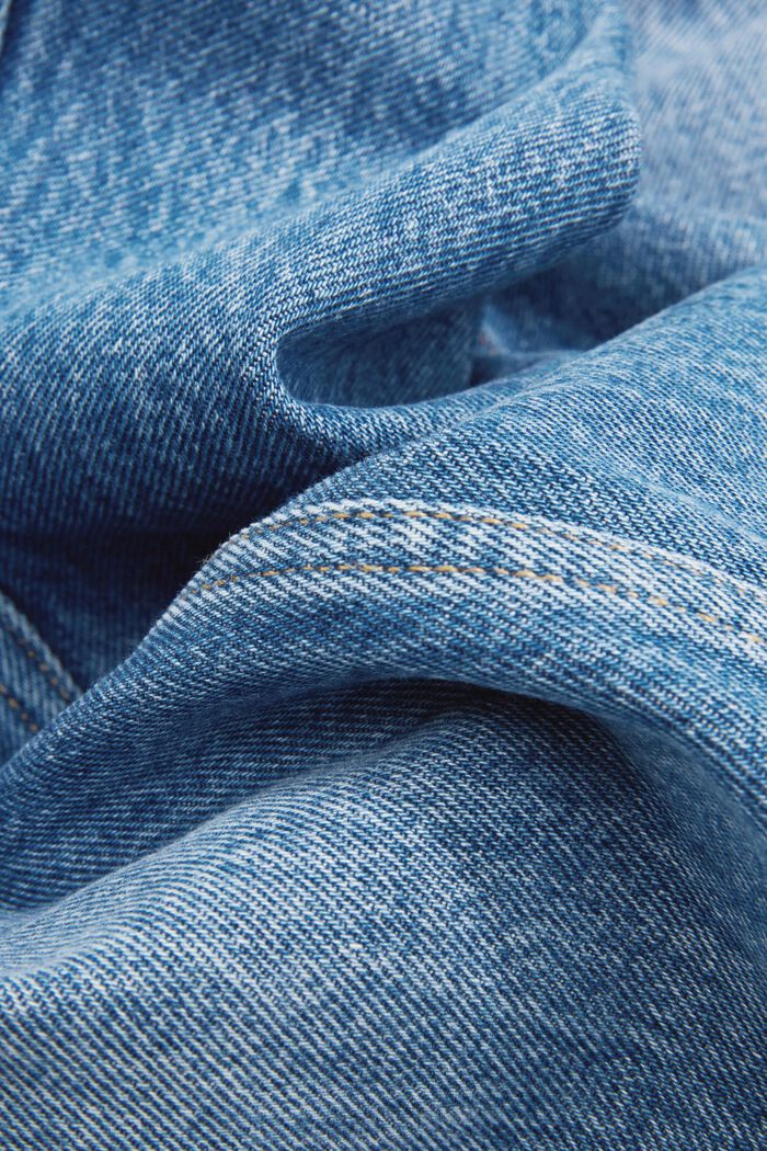 Jeans mit geradem Bein, Organic Cotton, BLUE MEDIUM WASHED, detail image number 6