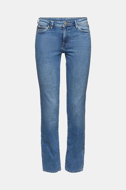 Low-Rise-Stretchjeans, BLUE MEDIUM WASHED, overview