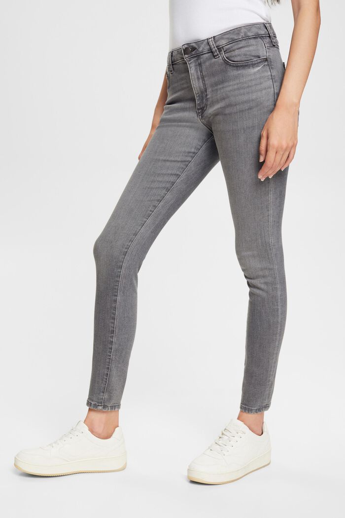 Skinny Jeans mit Superstretch, GREY MEDIUM WASHED, detail image number 1