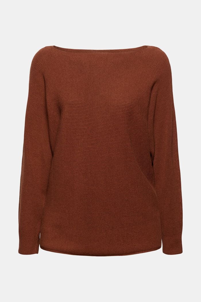 U-Boot-Pullover aus Organic Cotton/TENCEL™, TOFFEE, detail image number 0