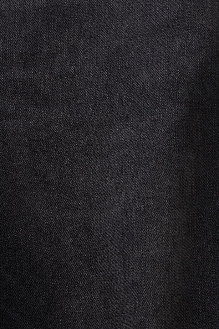 Recycelt: Skinny Jeans, BLACK DARK WASHED, detail image number 6