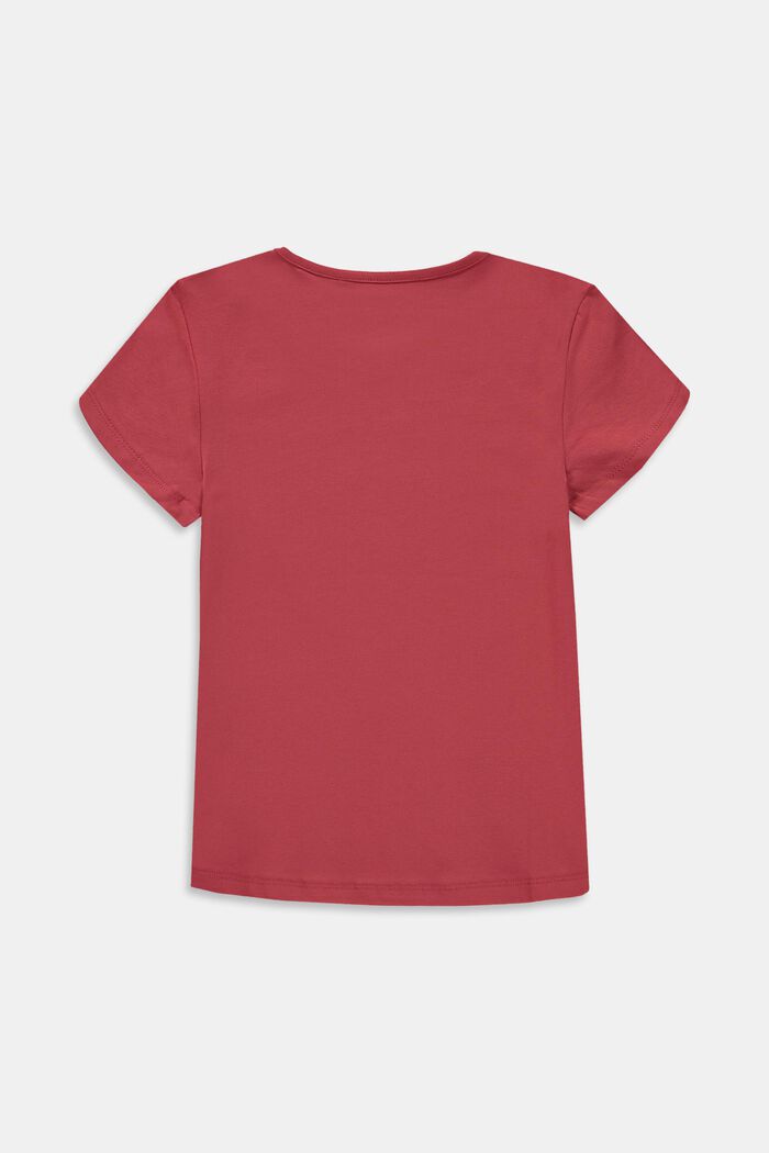 T-Shirt mit Print, GARNET RED, detail image number 1
