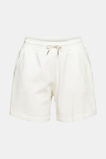 Sweat-Shorts aus Baumwolle, OFF WHITE, overview