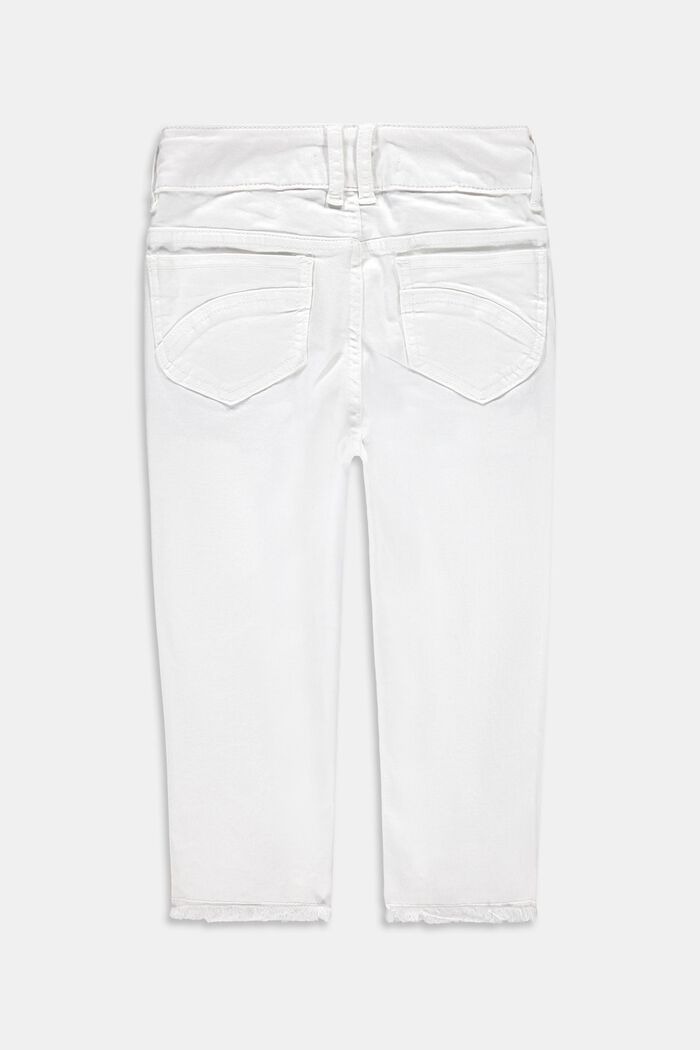 Capri-Jeans mit Verstellbund, WHITE, detail image number 1