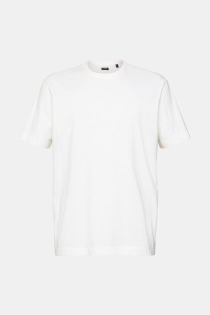 Unifarbenes T-Shirt, WHITE, overview