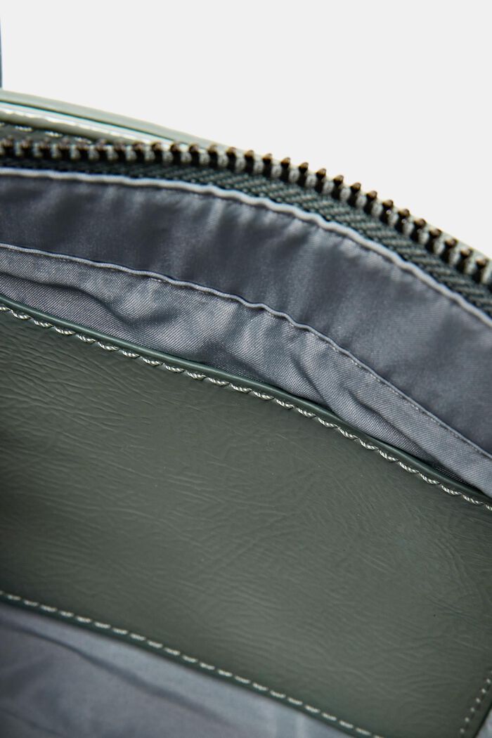 Handtasche mit abnehmbarem Schultergurt, DUSTY GREEN, detail image number 3