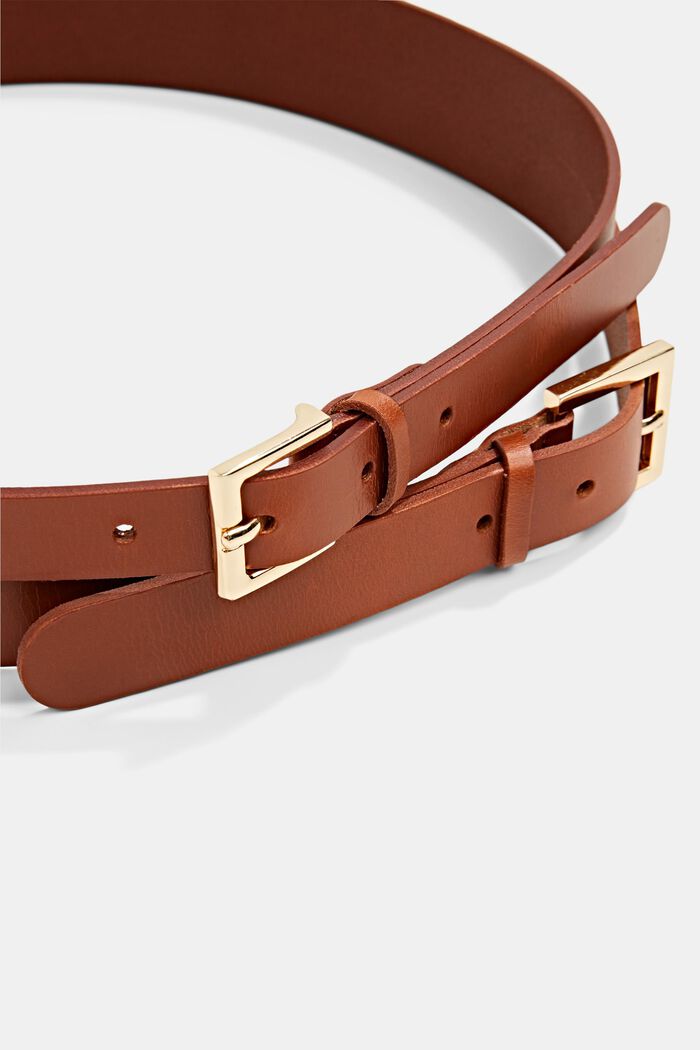 Belts leather, RUST BROWN, detail image number 3