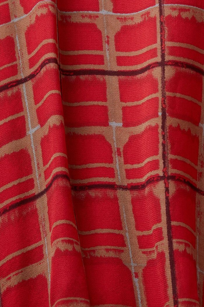 Bluse mit Muster, LENZING™ ECOVERO™, RED, detail image number 6