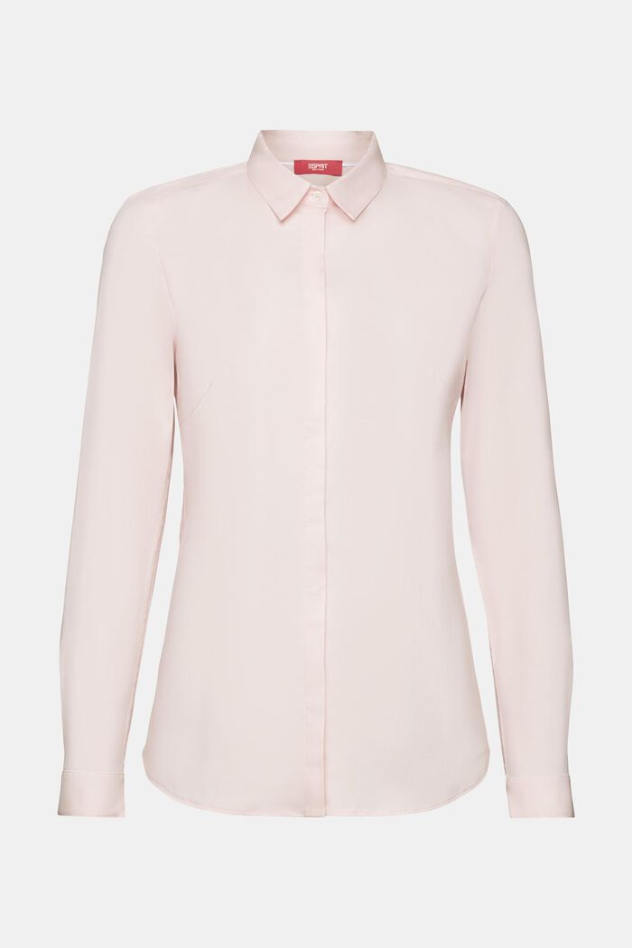 Langärmlige Popeline-Bluse, LIGHT PINK, detail image number 6