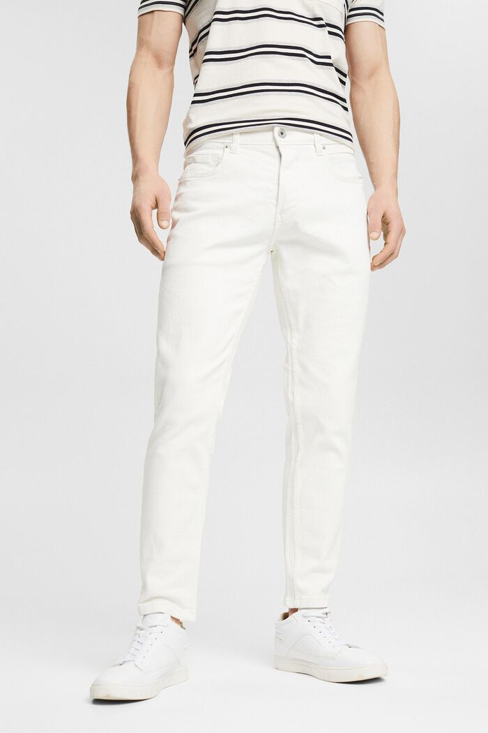 Stretch-Jeans mit schmaler Passform, WHITE, detail image number 0