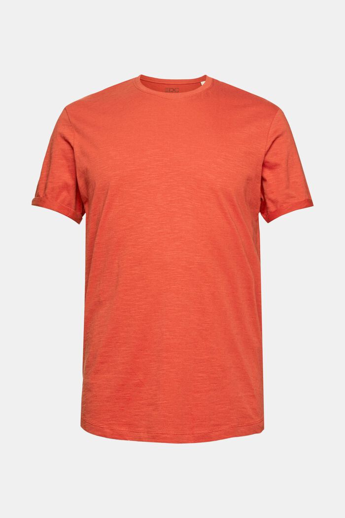 T-Shirt aus 100& Baumwolle, RED ORANGE, detail image number 8